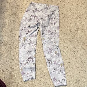 RBX Gray Floral Leggings